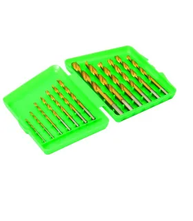 Sada vrtákov do kovu MASTERTOOL 13 ks HSS 1, 5 - 6, 5 mm plastic box TiN 11-1305