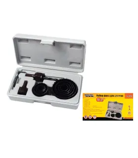 Vrták vykružovací do dreva a sadrokartónu MASTERTOOL 11 ks Ø 19 - 64 mm 12-2570