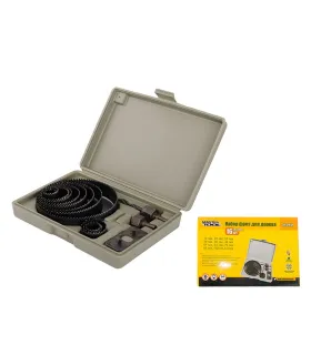 Vrták vykružovací do dreva a sadrokartónu MASTERTOOL 16 ks Ø 19 - 127 mm 12-2572