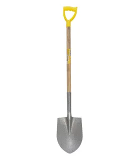 Lopata špicatá MASTERTOOL 205*280*1200 mm kladivový lak s drevenou násadou 14-6268