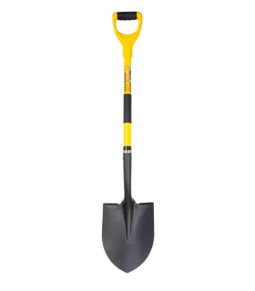 Lopata špicatá MASTERTOOL 230*300*1100 mm čierna so sklolaminátovou násadou 14-6277