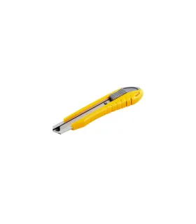 Nôž s odlamovacou čepeľou MASTERTOOL čepeľou 18 mm, kovové vodidlá, tlačidlová svorka, 3 čepele 17-0101