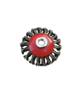 Kefa kotúčová MASTERTOOL drôtená kruhová - pletený drôt Ø 100 mm М14 19-8010