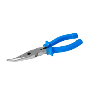 Kliešte pologuľaté MASTERTOOL zahnuté American Type 180 mm C45 HRC 44~48 22-3180