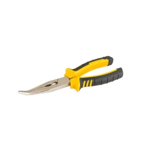 Kliešte pologuľaté zahnuté MASTERTOOL 200 mm С55/HRC 45~50 23-3200
