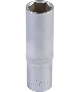 Hlavica nástrčná predĺžená 6-hranná MASTERTOOL 1/2" 17 mm L 78 mm CRV 78-0517