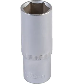 Hlavica nástrčná predĺžená 6-hranná MASTERTOOL 1/2" 22 mm L 78 mm CRV 78-0522