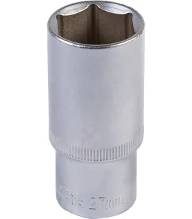 Hlavica nástrčná predĺžená 6-hranná MASTERTOOL 1/2" 27 mm L 78 mm CRV 78-0527