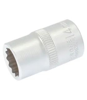 Hlavica nástrčná 12-hranný MASTERTOOL 1/2" 14 mm L 40 мм CRV 78-0614