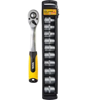 Sada hlavíc nástrčných MASTERTOOL 19 mm CRV račňa 72Т 11 ks 78-1311