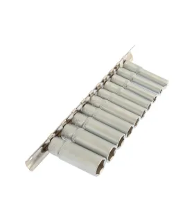 Sada hlavíc hlavíc nástrčných predĺžených MASTERTOOL 1/4 " 4-13 mm L 48 mm CRV, 10 ks 78-1411