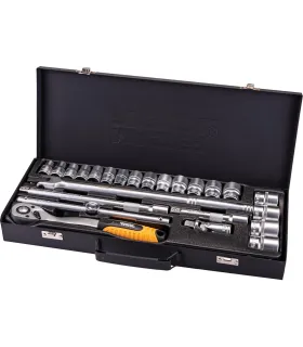 Sada hlavíc nástrčných MASTERTOOL PROFI 32 mm CRV račňa 72Т 24 ks 78-4124