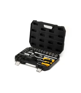 Sada nástrčných hlavíc MASTERTOOL 1/4" - 1/2" CrV račňa 72Т 72 ks 78-5072