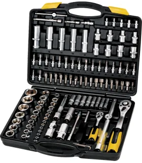 Sada hlavíc nástrčných MASTERTOOL PROFI 1/4" - 1/2 " CRV račňa 72Т 111 ks 78-5111