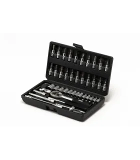 Sada nástrčných hlavíc MASTERTOOL 1/4" 4-14 mm CrV račňa 24Т 46 ks 78-6046
