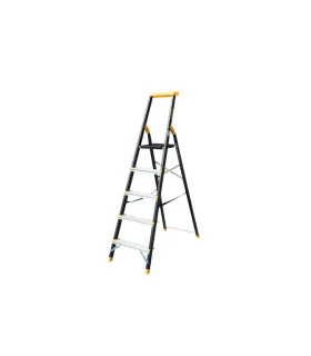 Rebrík schodíkový hliníkový MASTERTOOL 5 kovové stupňov h 1064 mm max 150 kg 79-1205
