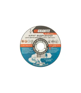 Kotúč rezný na kov a nerez GRANITE 125*1, 6*22, 2 mm 8-04-121