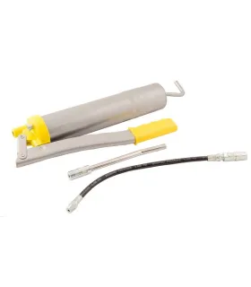 Pištoľ mazacia ručná MASTERTOOL maznica 500 ml, ohybná hadica, ohnutá mazacia trubica 81-8801
