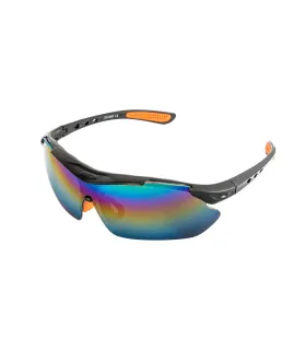 Okuliare ochranné MASTERTOOL SPORTLINE REVO panoramatická šošovka, proti poškriabaniu ANTI-SCRATCH, protišmykové bočnice 82-0009