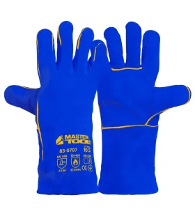 Rukavice zváračské MASTERTOOL modrý 10, 5" 83-0707
