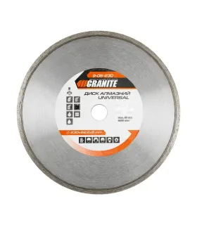 Kotúč diamantový GRANITE UNIVERSAL 230*2, 6 mm 22-24% 6600 ot./min 9-05-230