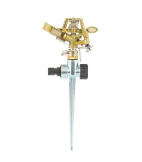 Zavlažovač impulzný MASTERTOOL kovový 1/2" s podstavcom 16 m 5, 7-14, 8 l/min 92-9330