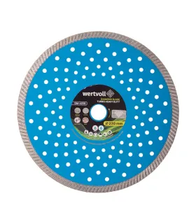 Kotúč na železobetón WERTVOLL TURBO HEAVY DUTY 230*2, 5 mm 0, 24 výška segmentu 10 mm adaptér 22, 2-20 mm DM-4230