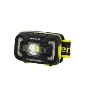 Lampa čelová WERTVOLL CREE LED akumulátorová 6 funkcií pohybový senzor 5W 14*0, 2W RED/3W COBLED 260 Lum 6500K, IP65, USB, Li-po