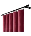 Zamatový záves s riasiacou páskou – Burgundy Shadow, vínovo-červená