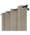 Zatemňovací záves s krúžkami - Blackout Royal Taupe, sivo-bežová