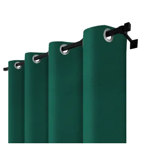 Zatemňovací záves s krúžkami - Blackout Royal Emerald, smaragdovozelená