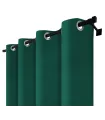 Zatemňovací záves s krúžkami - Blackout Royal Emerald, smaragdovozelená