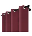 Zatemňovací záves s krúžkami - Blackout Royal Marsala, farbá burgundy