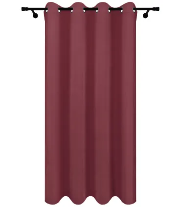 Zatemňovací záves s krúžkami - Blackout Royal Marsala, farbá burgundy