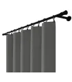 Zatemňovací záves s riasiacou páskou - Blackout Royal Steel, tmavosivá
