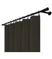 Zatemňovací záves s riasiacou páskou - Blackout Royal Noir, čierna