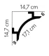 Dekoratívna osvetľovacia lišta na strop QL001 200 x 14.7 x 14.7 cm Mardom