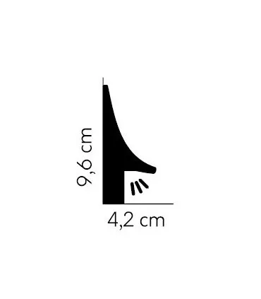 Podlahová osvetľovacia lišta QL007 200 x 9.3 x 4.2 cm Mardom