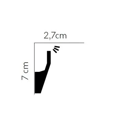Dekoratívna osvetľovacia lišta na strop MD118 200 x 7 x 2.7 cm Mardom