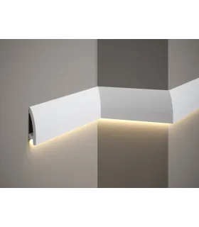 Dekoratívna lišta na stenu MD030 200x8x1,7 cm Mardom vhodná pre LED podsvietenie
