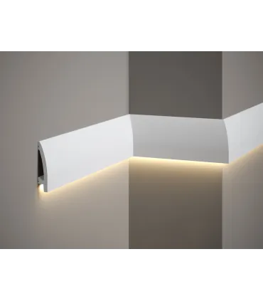 Dekoratívna lišta na stenu MD030 200x8x1,7 cm Mardom vhodná pre LED podsvietenie