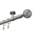 Kovová garniža Satin 19 mm Wall Blackout Efekt Gula Modern