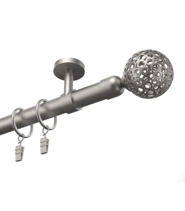 Kovová garniža Satin 19 mm Wall Blackout Efekt Gula Modern