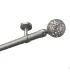 Kovová garniža Satin 19 mm Wall Blackout Efekt Gula Modern
