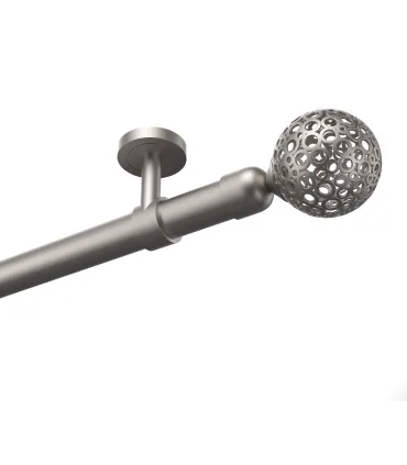Kovová garniža Satin 19 mm Wall Blackout Efekt Gula Modern