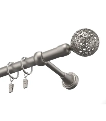 Kovová garniža Satin 19 mm Wall Blackout Efekt Gula Modern