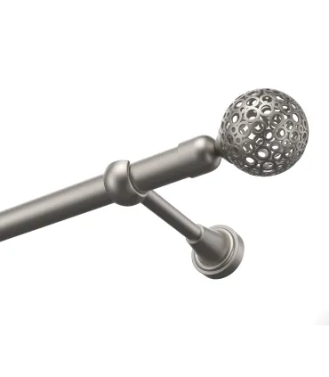 Kovová garniža Satin 19 mm Wall Blackout Efekt Gula Modern
