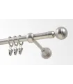 Kovová garniža Satin nickel Ø 16 mm - Paola