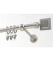 Kovová garniža Satin nickel Ø 16 mm - Saturn
