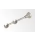 Držiak dvojitý satin nickel Ø16 mm